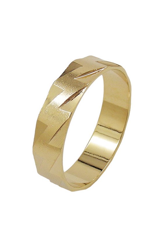 RING 5MM 18K GOLD PLATED