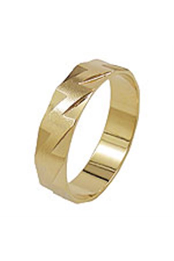 RING 5MM 18K GOLD PLATED