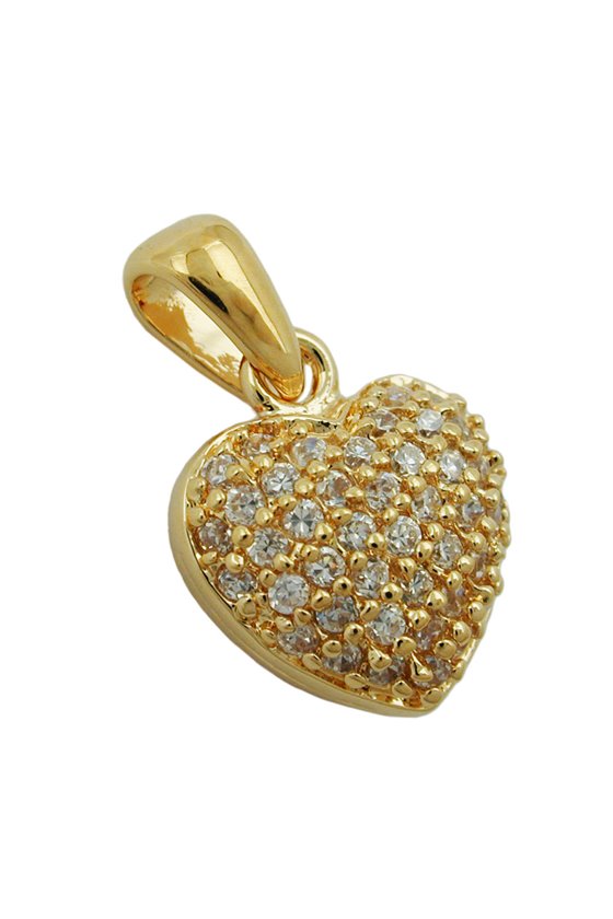 PENDANT HEART 3 MICRON GOLD-PLATED