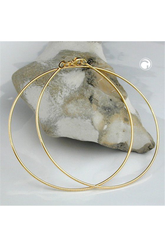 CHAIN NECKLACE TONDA ROUND 1.2MM GOLD PLATED