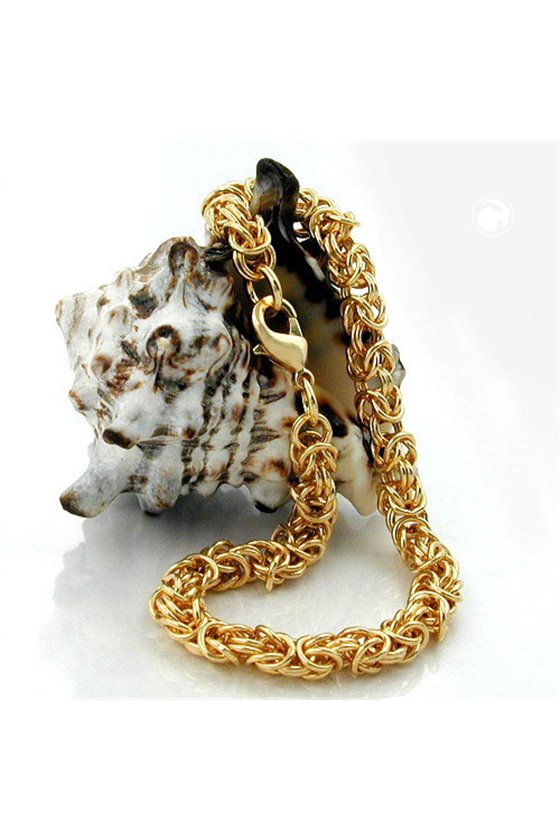 BRACELET BYZANTINE CHAIN GOLD PLATED