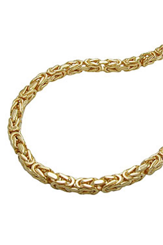 BRACELET BYZANTINE CHAIN 6 MM GOLD PLATED