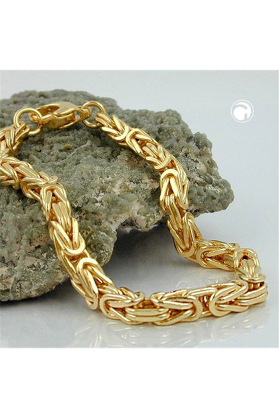 BRACELET BYZANTINE CHAIN GOLD PLATED