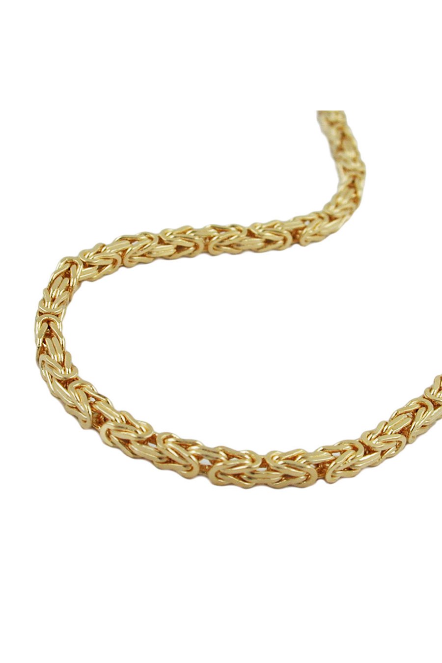 BRACELET BYZANTINE CHAIN GOLD PLATED 19CM