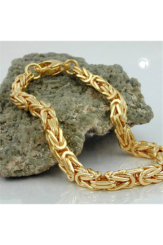 BRACELET BYZANTINE CHAIN GOLD PLATED 19CM
