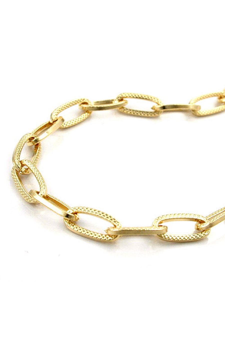 NECKLACE ANCHOR-CHAIN GOLD-PLATED 70CM
