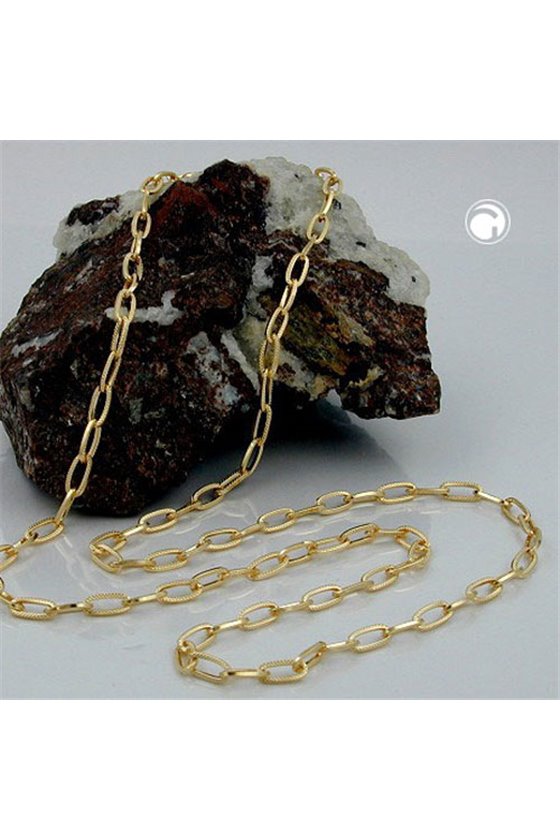 NECKLACE ANCHOR-CHAIN GOLD-PLATED 70CM