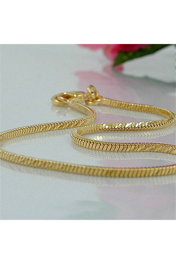 BRACELET SQUARE LINK CHAIN GOLD PLATED