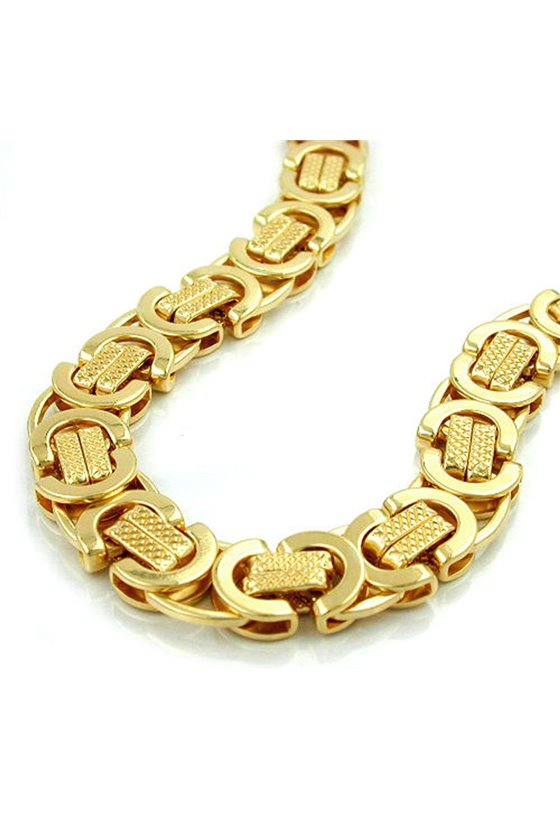 BRACELET FANTASY EURO-SIGN GOLD-PLATED 50CM