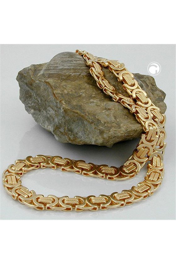 BRACELET FANTASY EURO-SIGN GOLD-PLATED 50CM