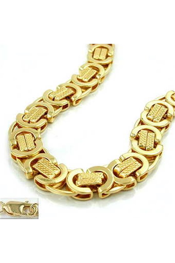 BRACELET FANTASY EURO-SIGN GOLD-PLATED 50CM