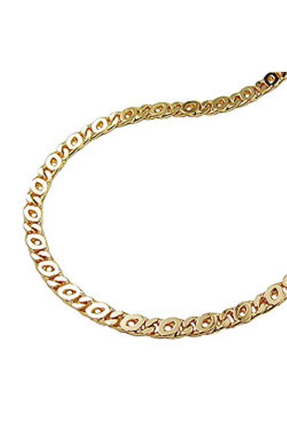 BRACELET EYE-OF-TIGER CHAIN GOLD PLATED