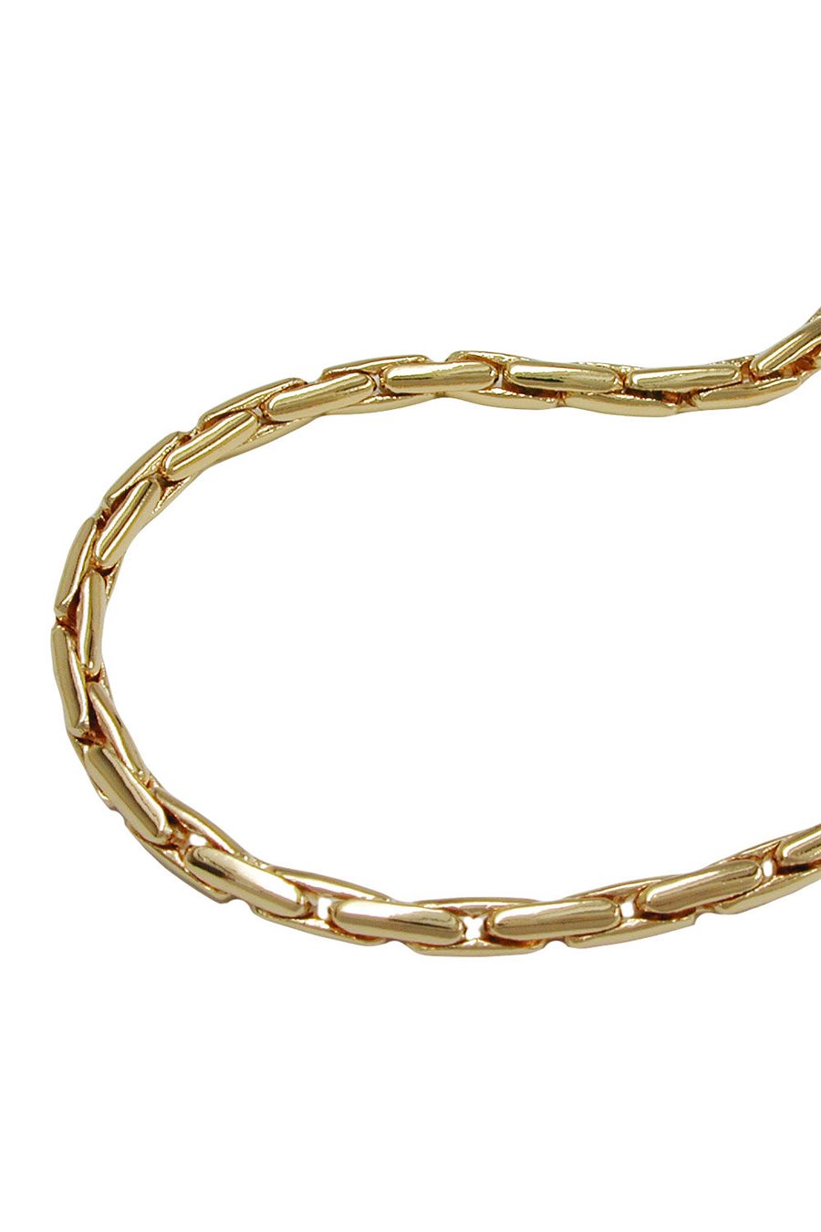BRACELET ROUND COBRA CHAIN GOLD PLATED 21CM