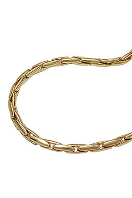 BRACELET ROUND COBRA CHAIN GOLD PLATED 21CM