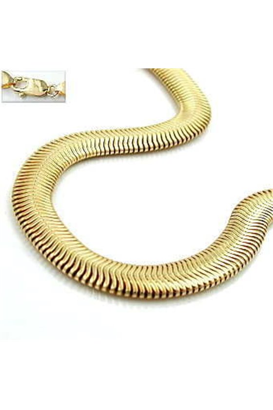 BRACELET 4X2MM SNAKE CHAIN GOLD-PLATED