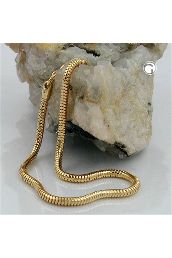 BRACELET 2.4MM SNAKE CHAIN GOLD PLATED