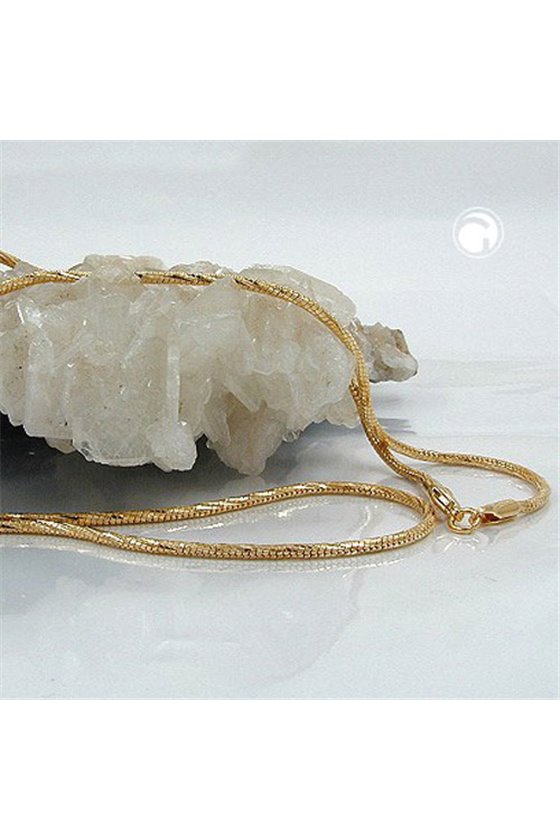 ROUND SNAKE CHAIN GOLD PLATED