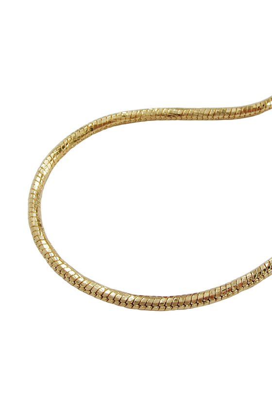 BRACELET ROUND SNAKE CHAIN GOLD PLATED 19CM