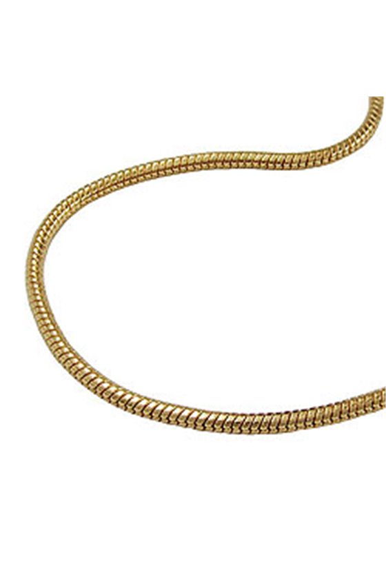 NECKLACE ROUND SNAKE CHAIN GOLD PLATED