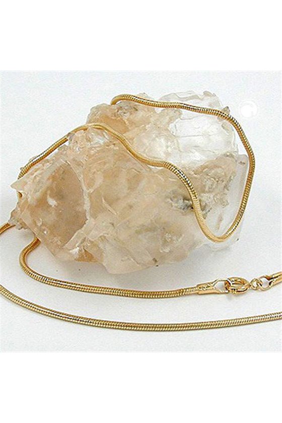 NECKLACE SNAKE CHAIN 2 MM GOLD-PLATED 42CM