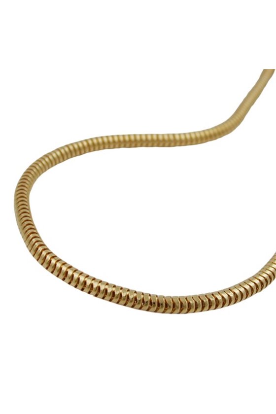 NECKLACE 2MM SNAKE CHAIN GOLD PLATED