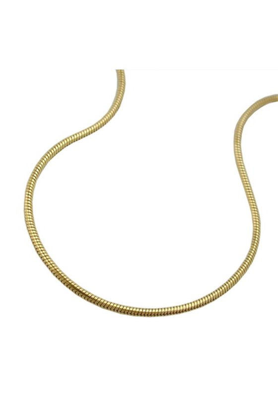 BRACELET 1MM SNAKE CHAIN GOLD PLATED