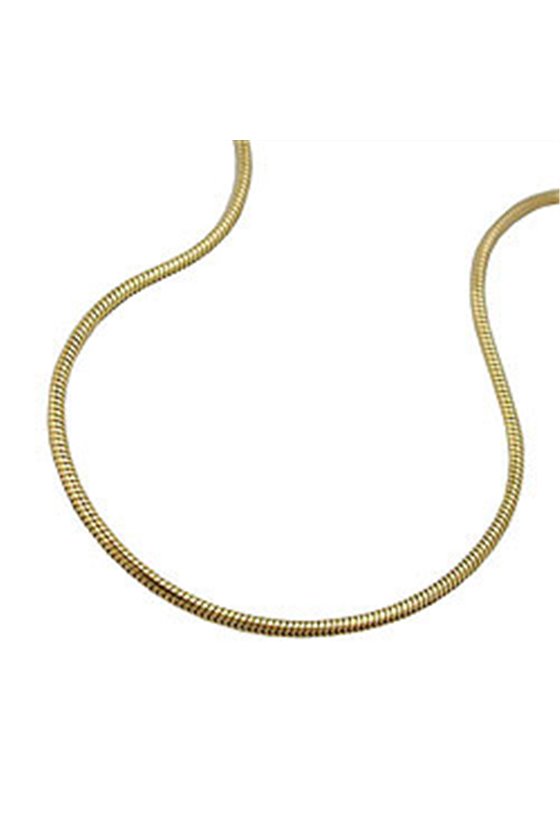 BRACELET 1MM SNAKE CHAIN GOLD PLATED
