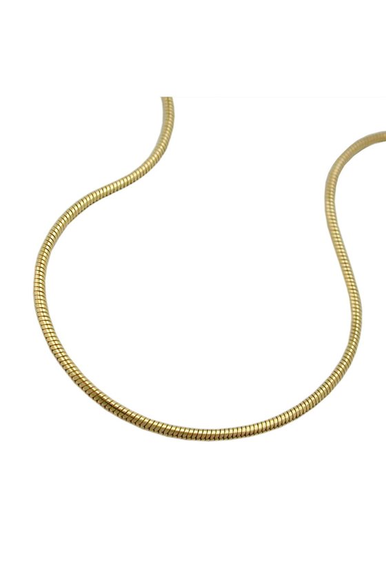 BRACELET 1MM SNAKE CHAIN GOLD PLATED