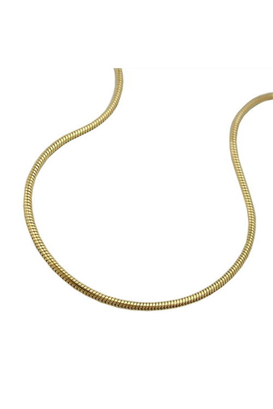 BRACELET 1MM SNAKE CHAIN GOLD PLATED