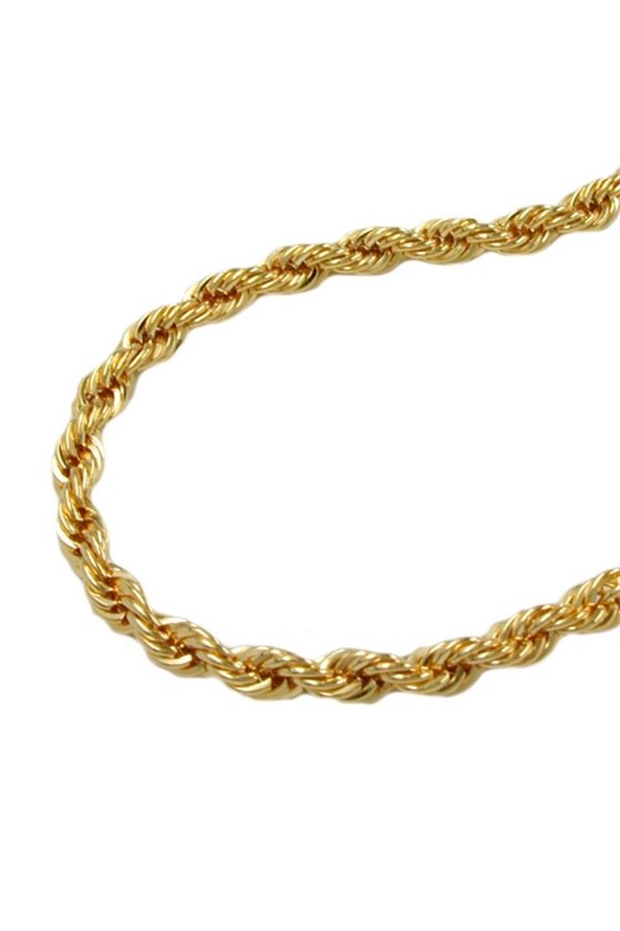 NECKLACE FRENCH ROPE CHAIN GOLD PLATED 45CM