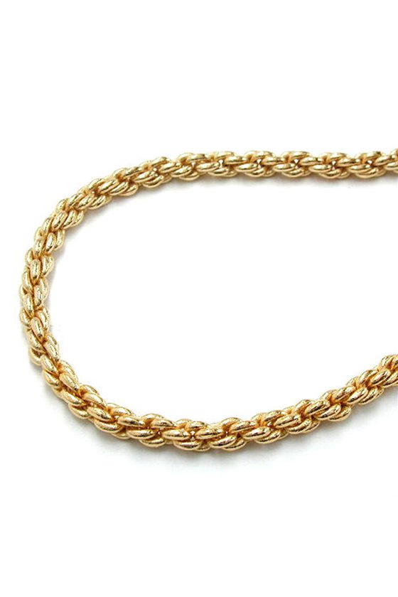 BRACELET ROPE CHAIN GOLD PLATED 19CM