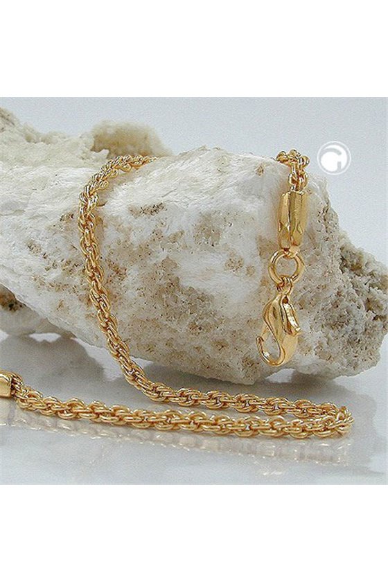 BRACELET ROPE CHAIN GOLD PLATED 19CM