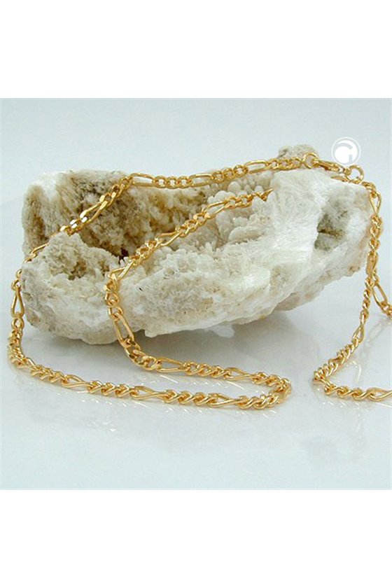FIGARO CHAIN DIAMOND CUT GOLD PLATED