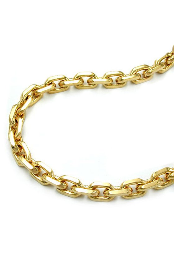 BRACELET ANCHOR CHAIN 5 MM GOLD PLATED 21CM