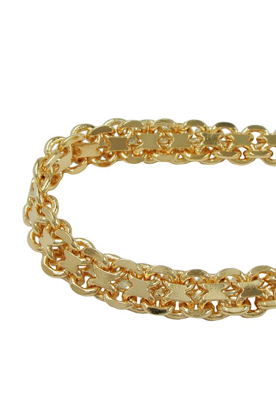 BISMARK CHAIN 6MM GOLD PLATED