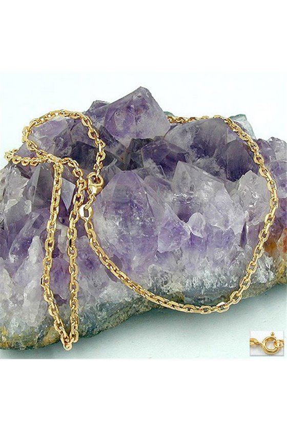 ANCHOR CHAIN DIAMOND CUT GOLD PLATED