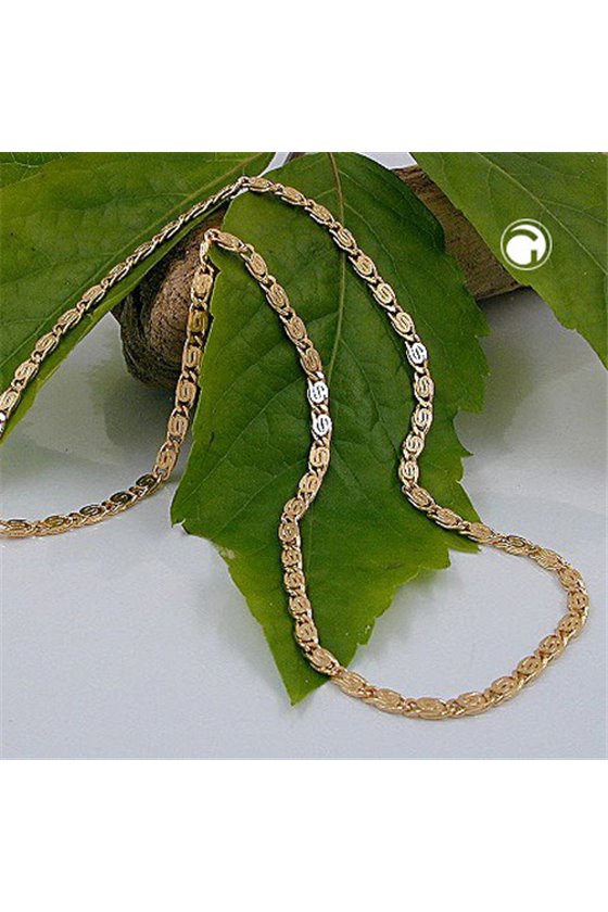 NECKLACE SCROLL CHAIN GOLD PLATED