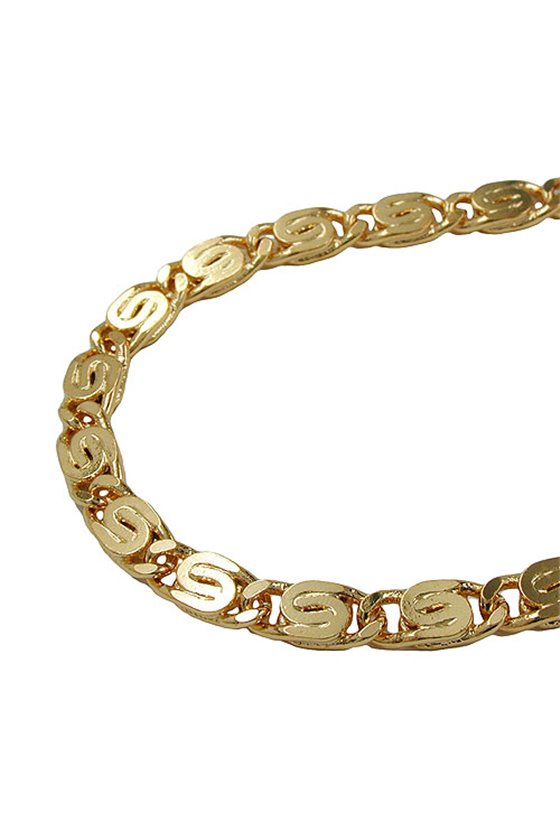 NECKLACE SCROLL CHAIN GOLD PLATED