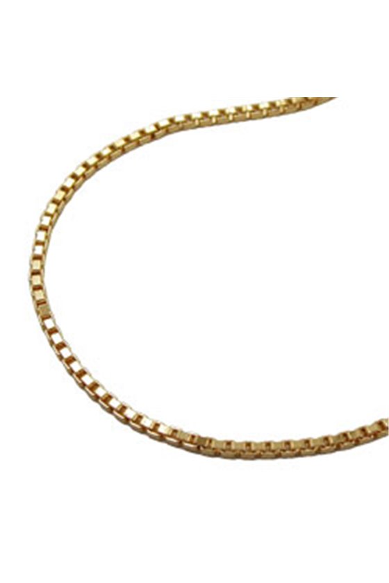 VENETIAN BOX CHAIN DIAMOND CUT GOLD PLATED