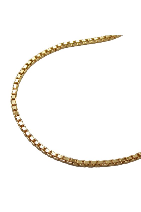 VENETIAN BOX CHAIN DIAMOND CUT GOLD PLATED
