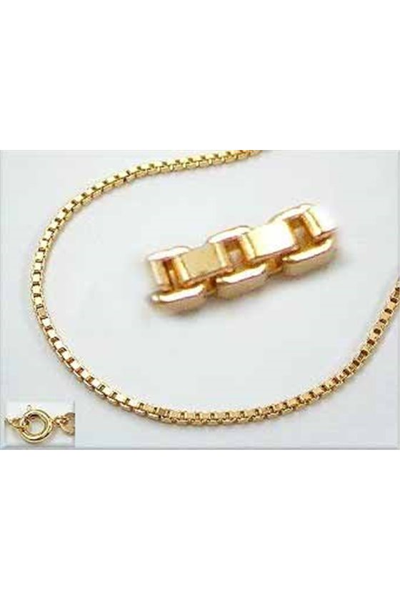 NECKLACE BOX CHAIN GOLD PLATED