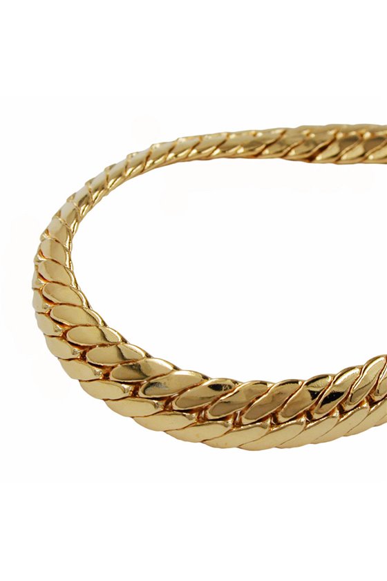 CURB CHAIN OVAL 7MM GOLD PLATED