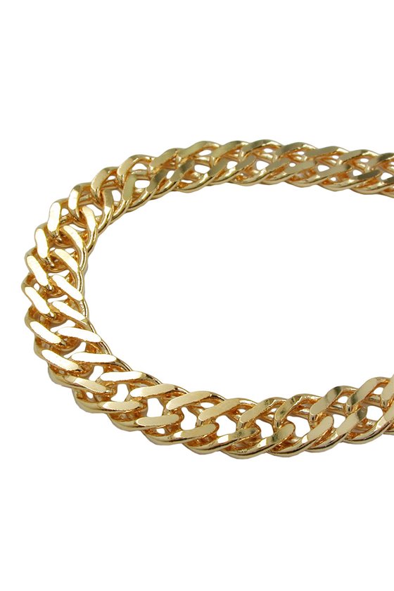 DOUBLE ROMBO CHAIN GOLD PLATED