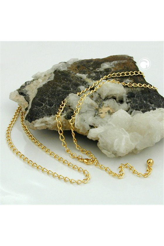 BELLY CHAIN OPEN CURB CHAIN GOLD PLATED