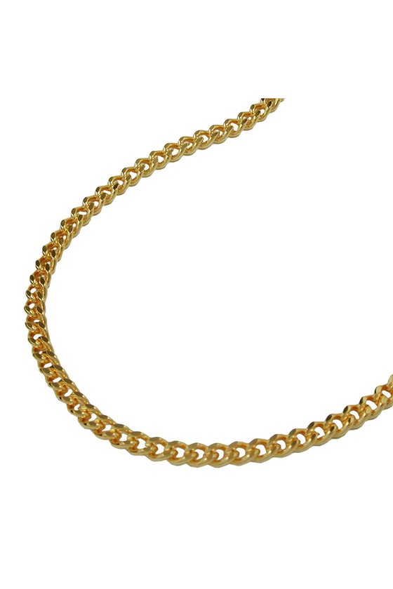 NECKLACE CURB CHAIN GOLD PLATED 60CM