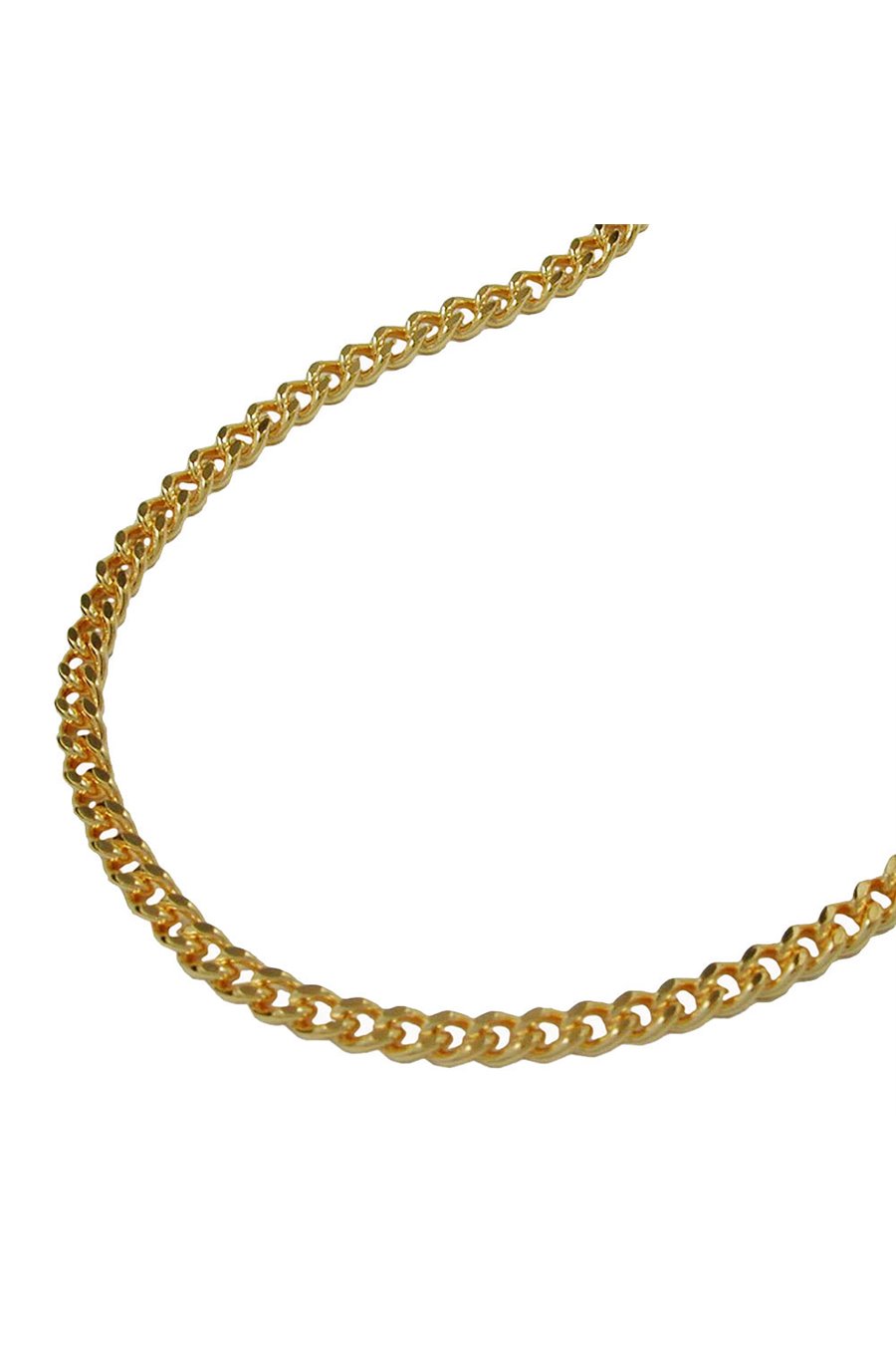 CURB CHAIN 45CM GOLD PLATED