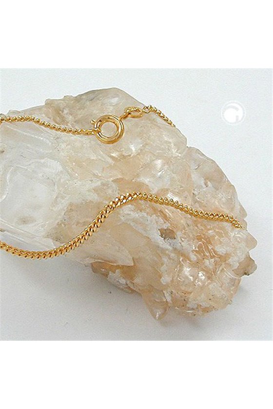 BRACELET THIN CURB CHAIN GOLD PLATED