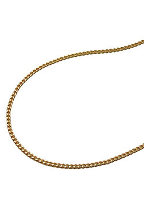THIN CURB CHAIN DIAMOND CUT GOLD PLATED