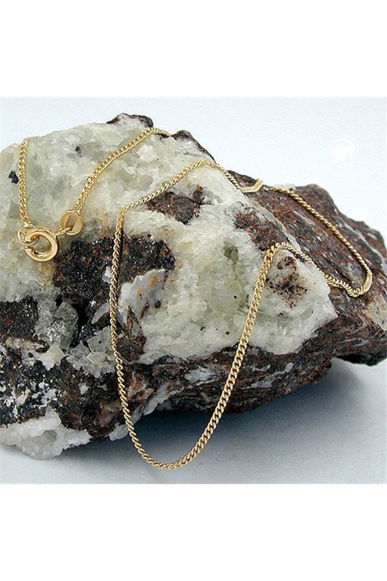 THIN CURB CHAIN DIAMOND CUT GOLD PLATED
