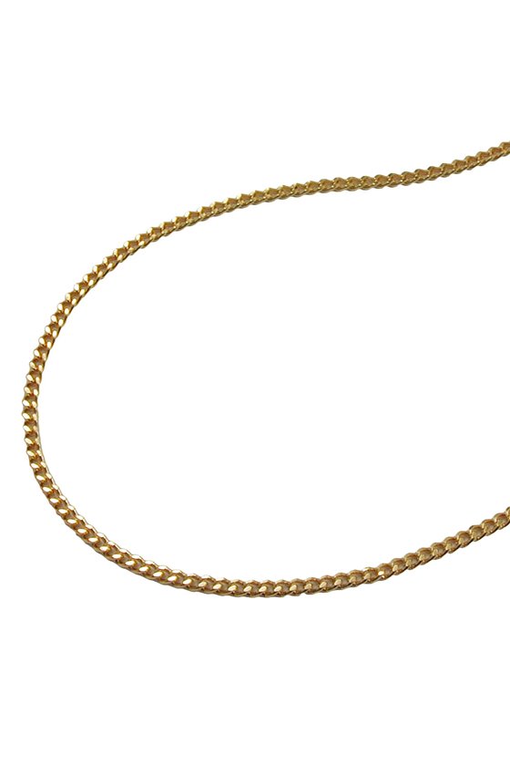 THIN CURB CHAIN DIAMOND CUT GOLD PLATED